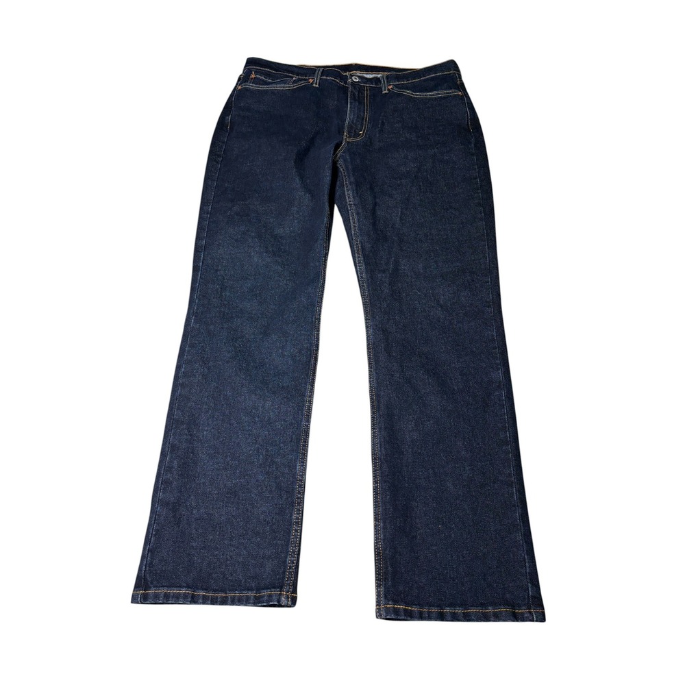 Levis 514 Straight Fit Mens Jeans Dark Wash Indigo Blue Denim W36 L32
